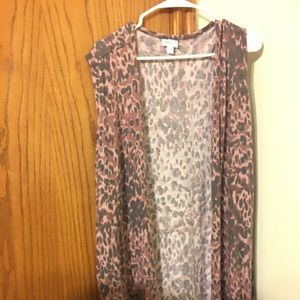 Lularoe xl joy sleeveless cardigan
